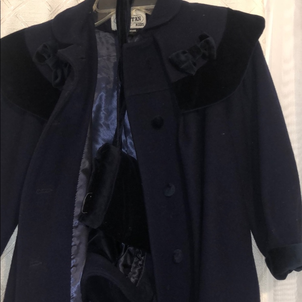 Braetan girl’s coat with hat and pocketbook